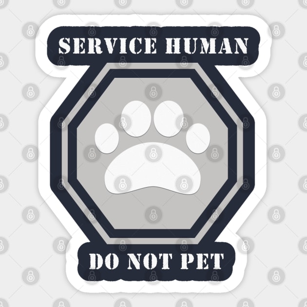 Service Human Sticker by JAC3D